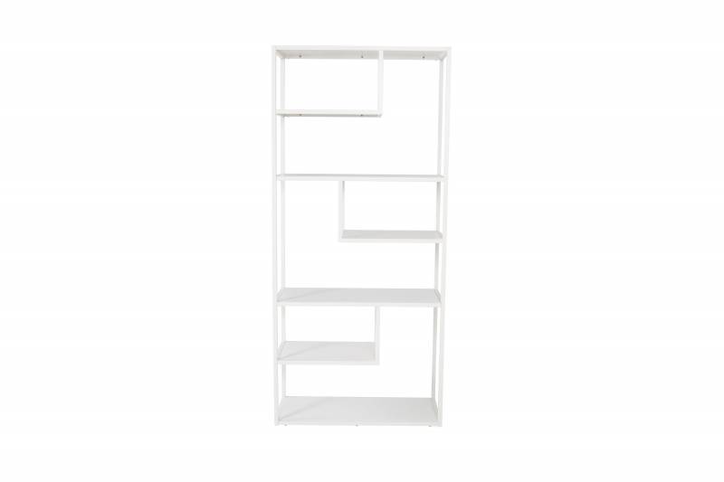 Staal reol 85x190x35cm hvid