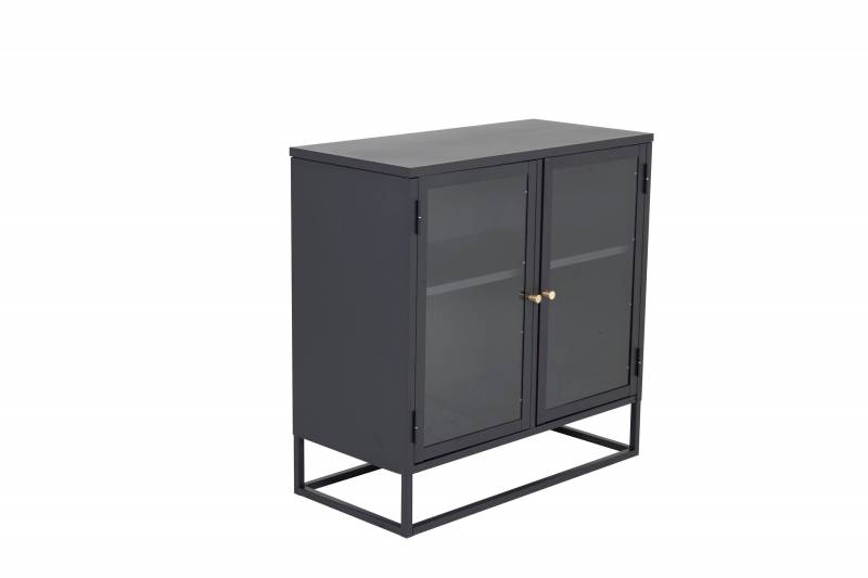 Bakal vitrineskab 40x85x85cm sort
