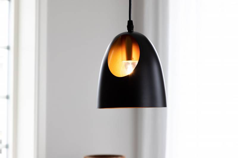 Elda loftlampe &Oslash;16cm sort