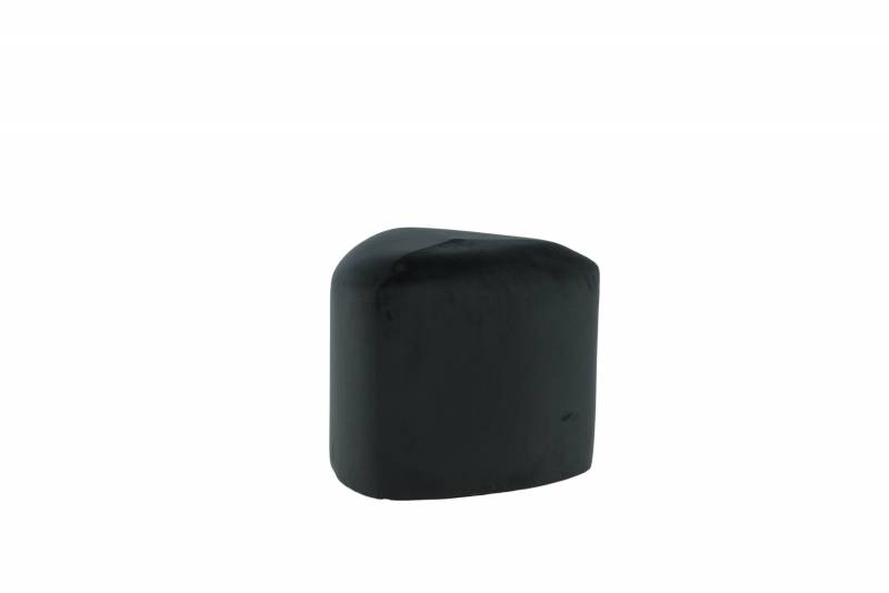 Peg puf &Oslash;46cm i velour sort