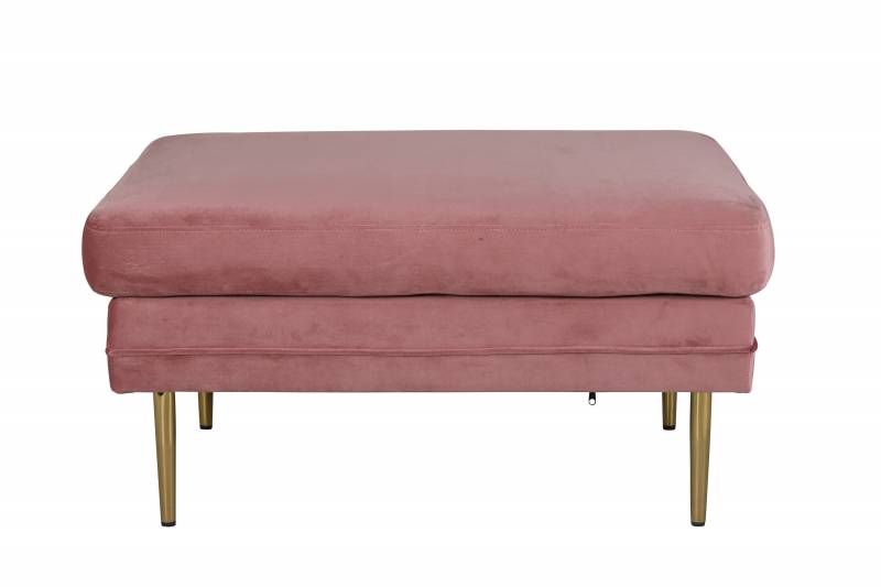 Boom Ottoman 90x70cm rosa velour