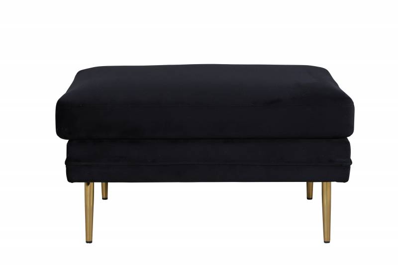 Boom Ottoman 90x70cm sort velour