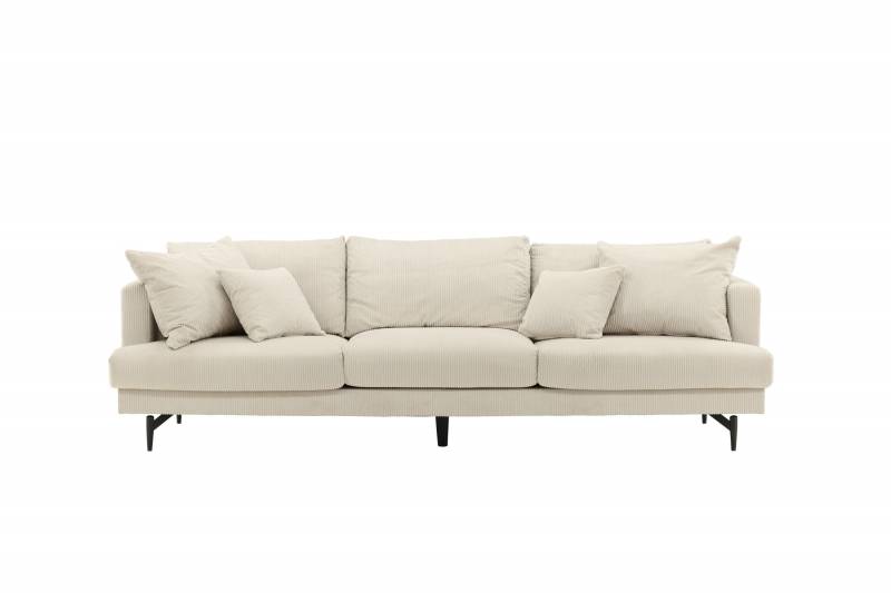 Sofia sofa 3-personers beige fl&oslash;jl