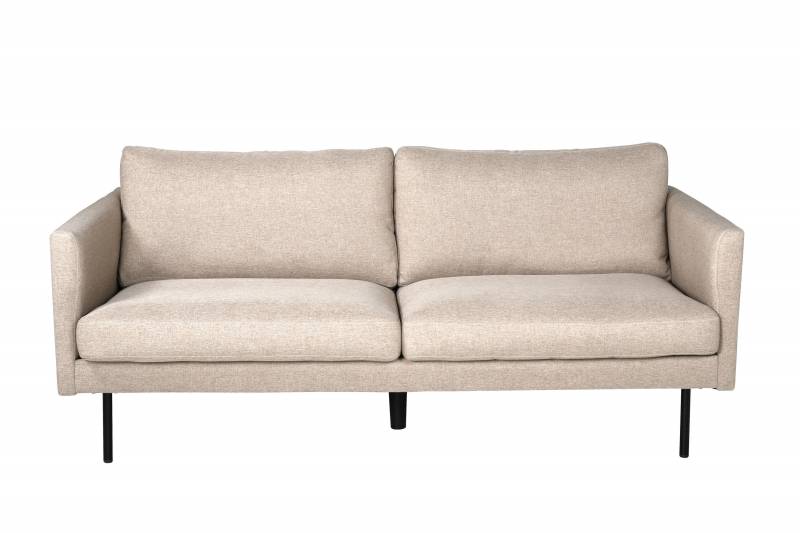 Zoom sofa 2-personers lys brun polyester