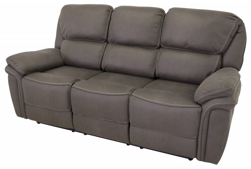 Saranda sofa 3-personers med recliner mikrofiber gr&aring;