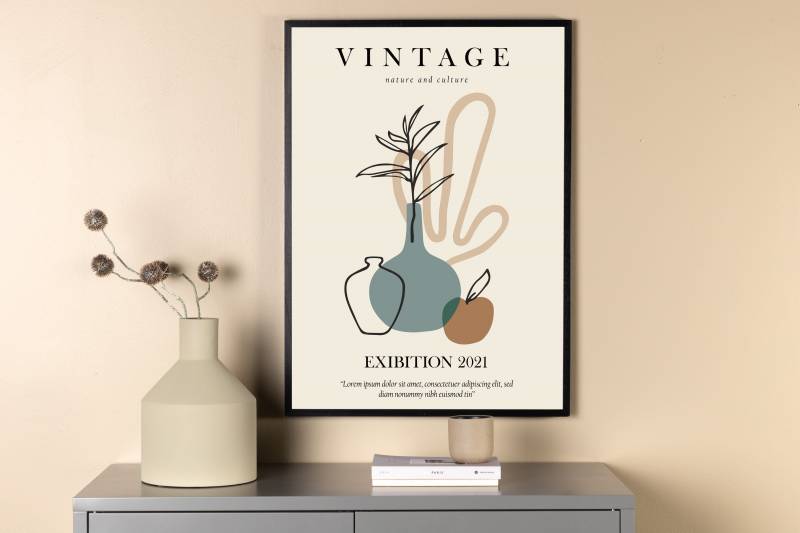 Plakat Vintage 50x70cm beige