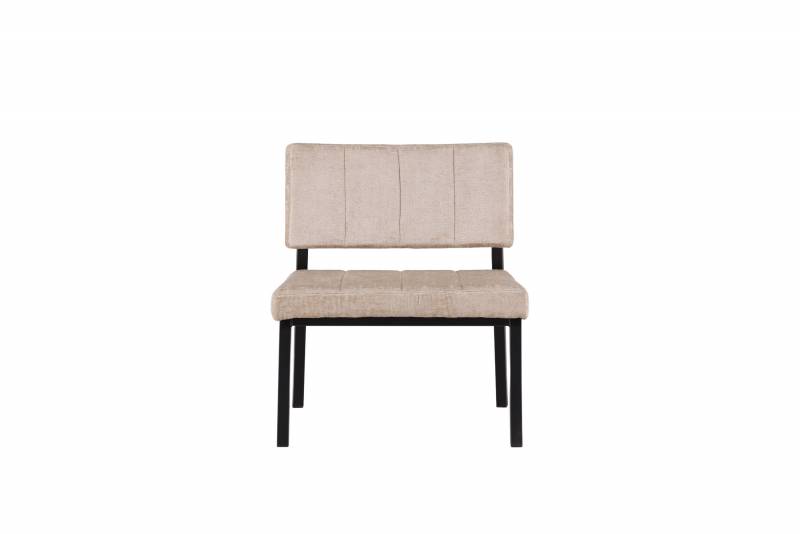 Monett loungestol i velour polyester beige