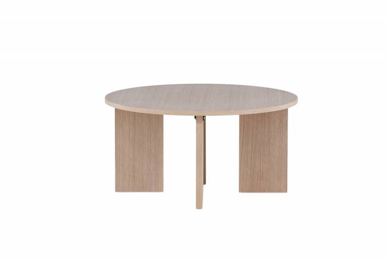 Asker&ouml;n sofabord rundt &Oslash;80cm MDF hvidpudset