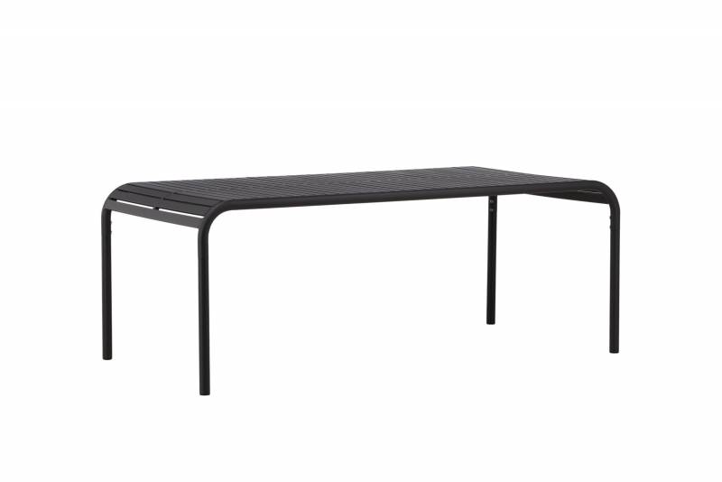 Borneo havebord 200x100cm aluminium sort