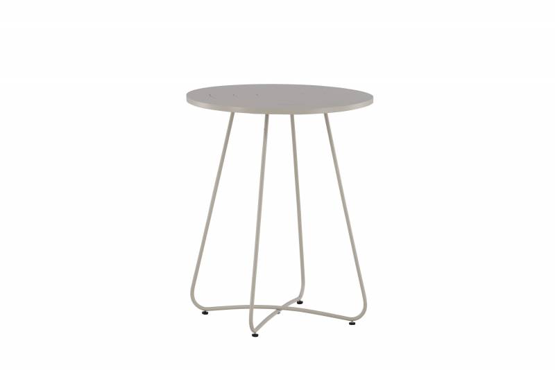 Bacong udend&oslash;rs cafebord &Oslash;60cm st&aring;l beige