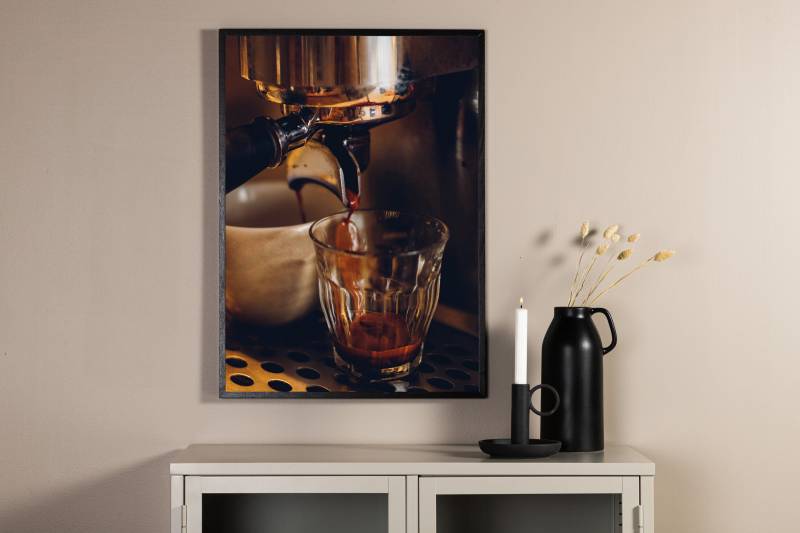 Plakat Barrista 21x30cm med brun kaffestemning