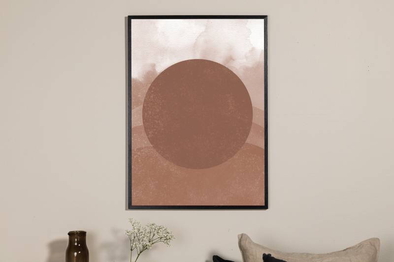 Plakat Soft Shades 70x100cm brun