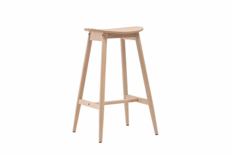 Orust klassisk barstol 77 cm i hvidvasket tr&aelig;