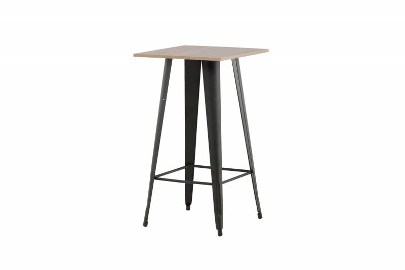 Tempe barbord 60x60cm h&oslash;jde 105cm sort