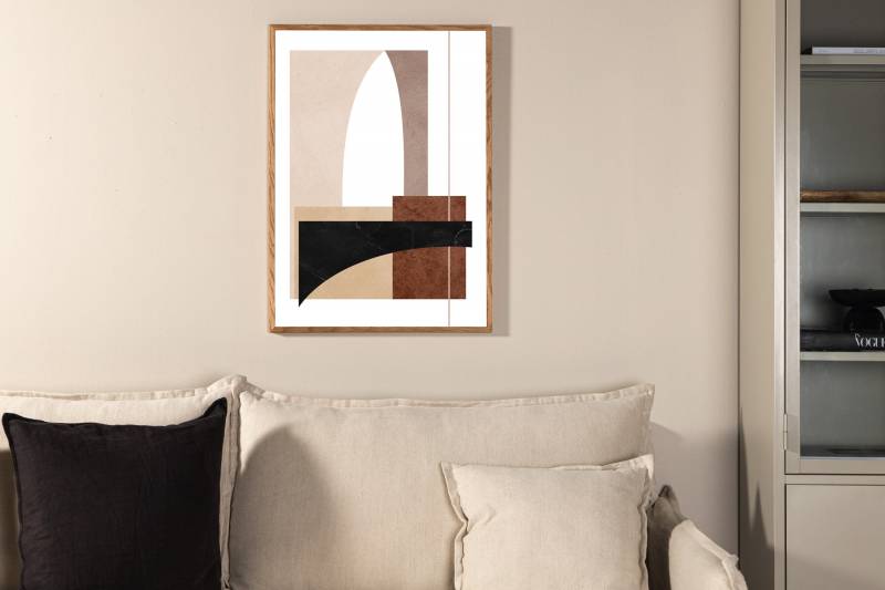 Plakat Materials 30x40cm brun