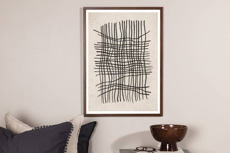 Plakat Linework 50x70cm beige