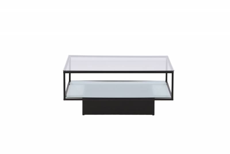 Maglehem glasbord 90x90cm sort