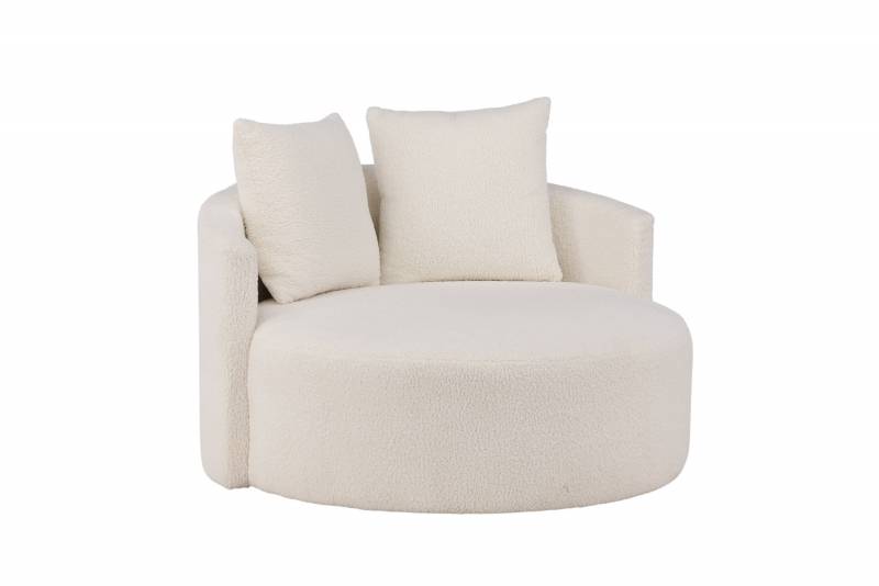 Kelso Sofa 2-Personers Hvid Fleece
