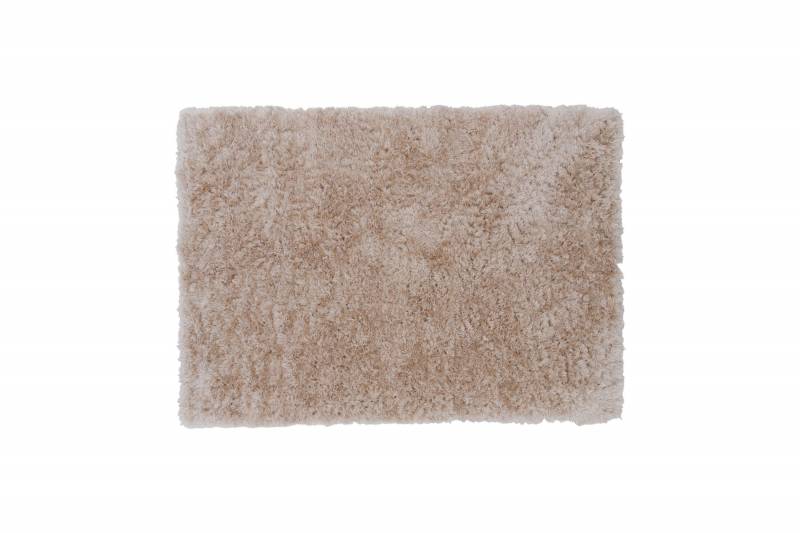 Natta t&aelig;ppe 160x230cm med silkebl&oslash;d polyesterluv beige