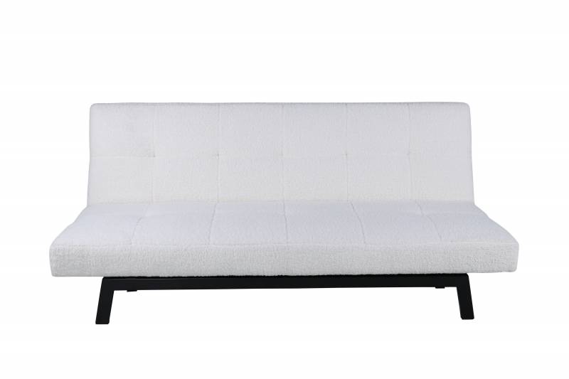 Bodil sovesofa 180cm i hvidt teddy stof