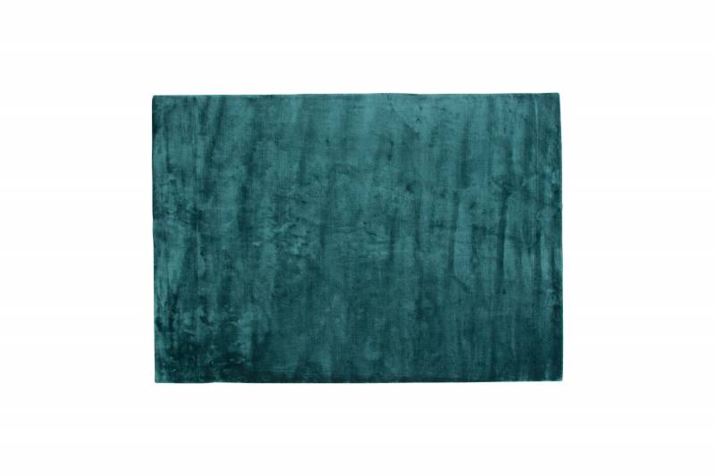 Indra h&aring;ndv&aelig;vet viskosgulvt&aelig;ppe 200x300cm gr&oslash;n