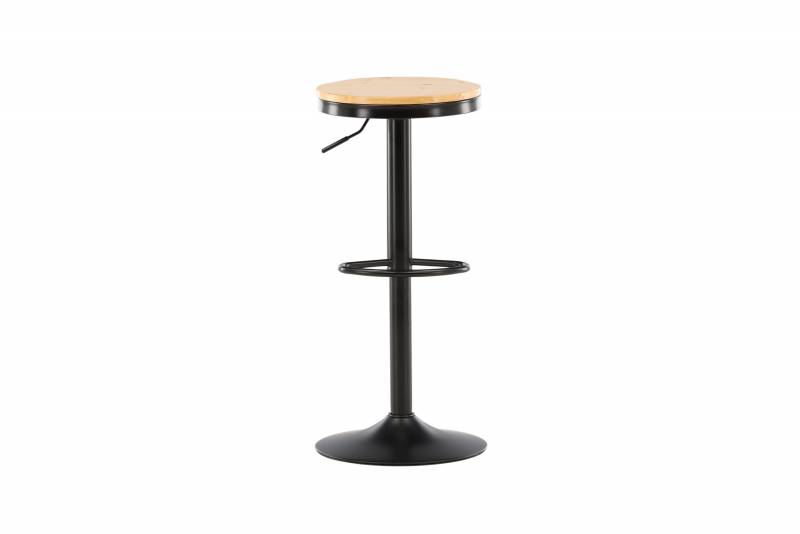 Conway barstol h&oslash;jdejusterbar 60-80 cm med fodst&oslash;tte sort