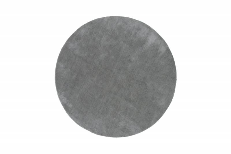 Undra rundt t&aelig;ppe &Oslash;200 cm bl&oslash;d polyester s&oslash;lv