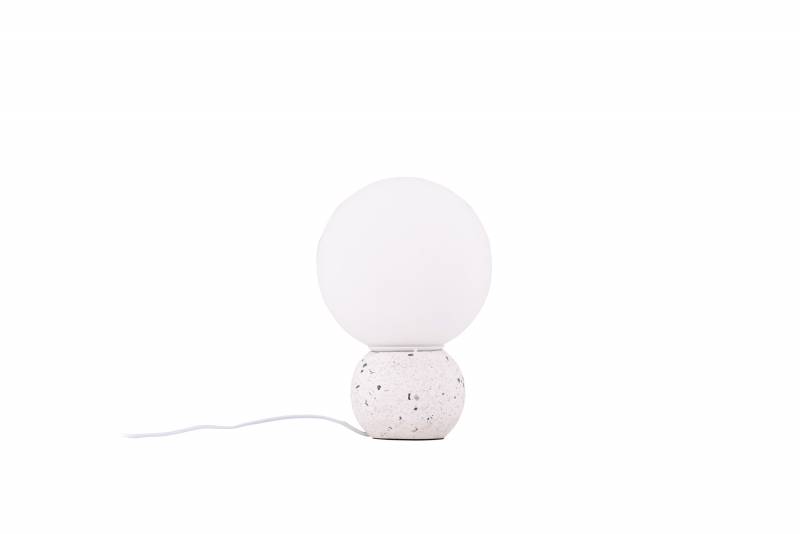 Metz bordlampe &Oslash;20cm terrazzo hvid
