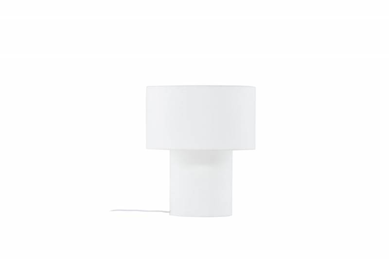 Globia bordlampe 40 cm i hvidt linned