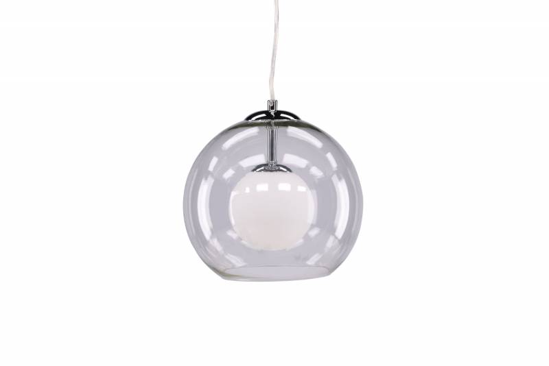 Roche loftlampe &Oslash;25cm i gr&aring; glas