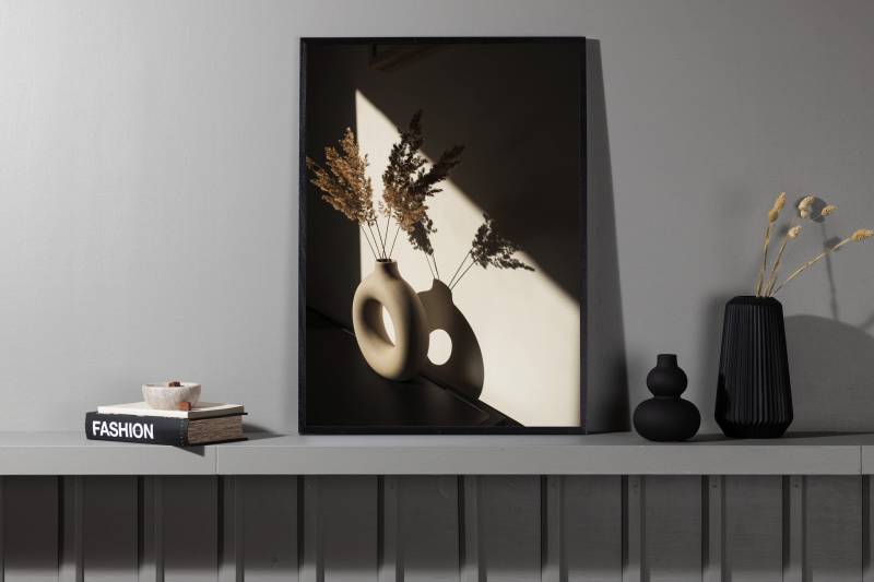 Plakat Vase 70x100cm beige