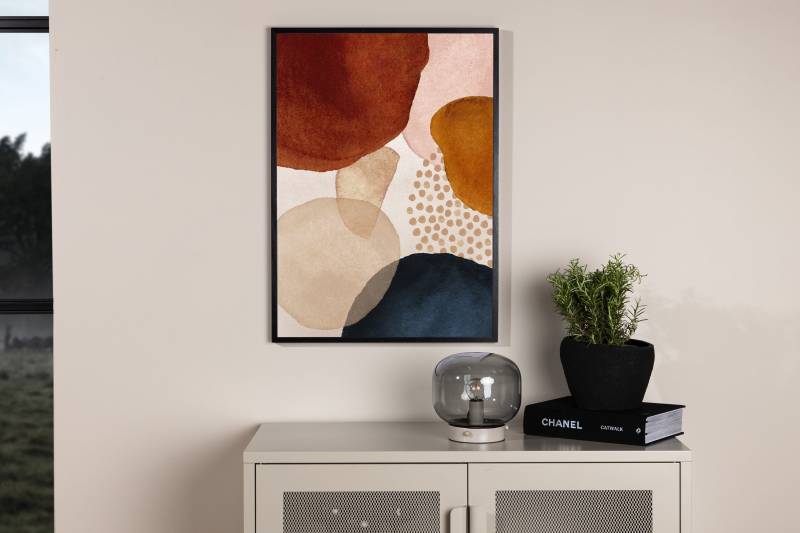 Plakat Circles 70x100cm beige