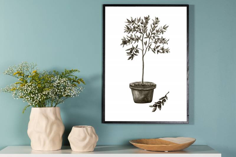 Plakat Olive 30x40cm gr&oslash;n