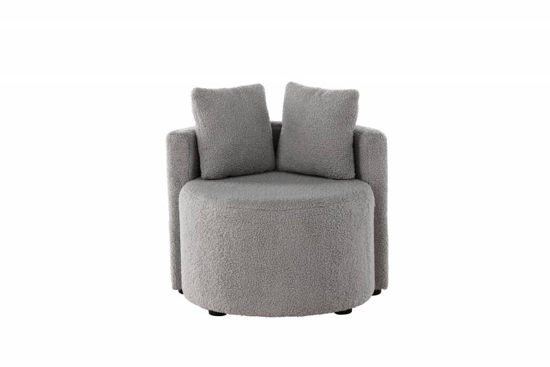 Kelso 2-personers sofa teddy polyester gr&aring;