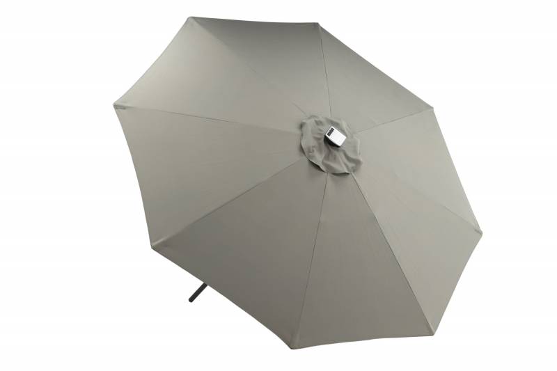 Sabal parasol med LED belysning &Oslash;270cm gr&aring;
