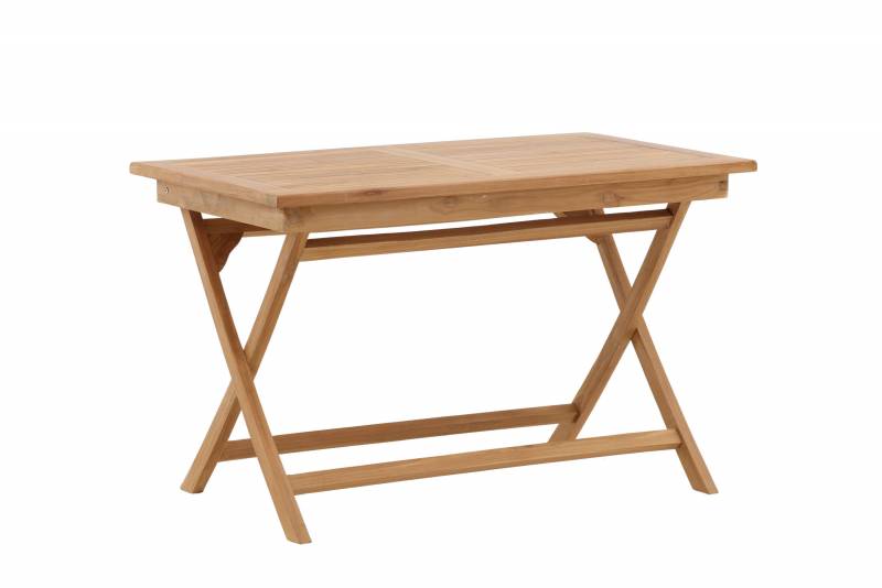 Kenya havespisebord 120x70cm i teak, foldbart