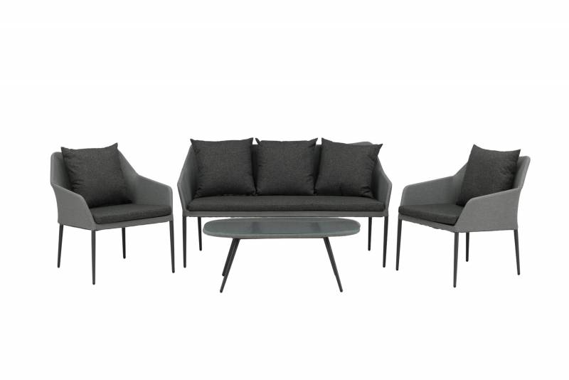 Spoga havem&oslash;bels&aelig;t med 2-personers sofa m&oslash;rkegr&aring;