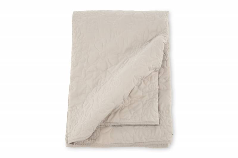 Niki senget&aelig;ppe i microfiber 260x260cm beige