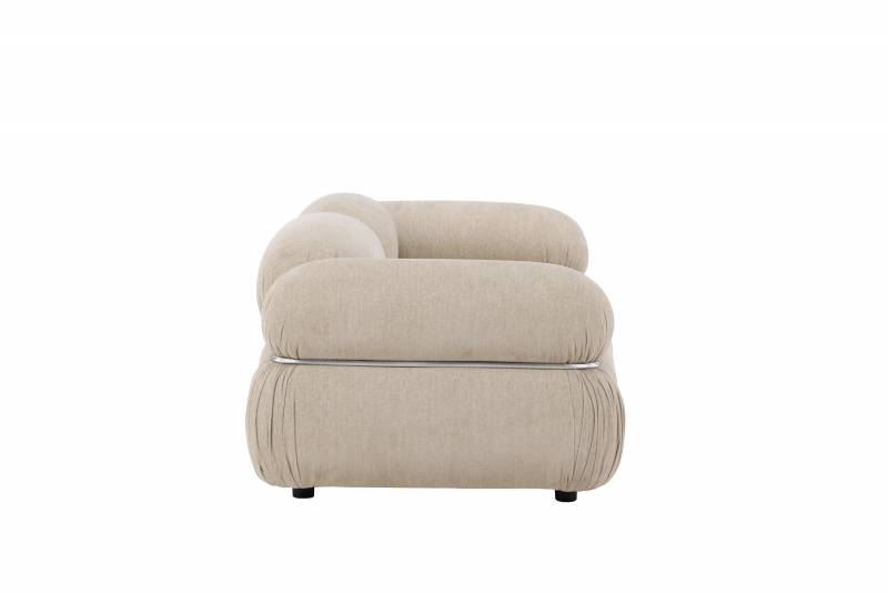 Mika modulsofa Beige/S&oslash;lv &ndash; elegant og stilren 2 dele
