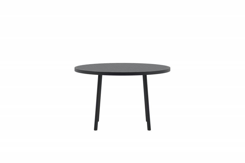Giardini rundt havebord &Oslash;120cm i sort aluminium