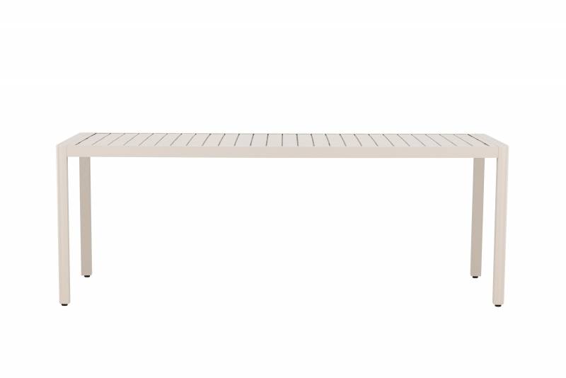 Giardini udend&oslash;rs spisebord 200x90cm beige aluminium