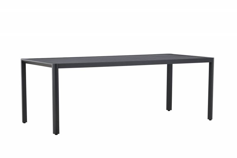 Giardini havebord 200x90cm i sort aluminium