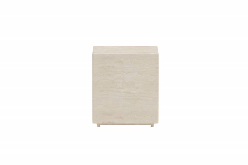 Lissabon udend&oslash;rs sidebord 40x40x45cm beige
