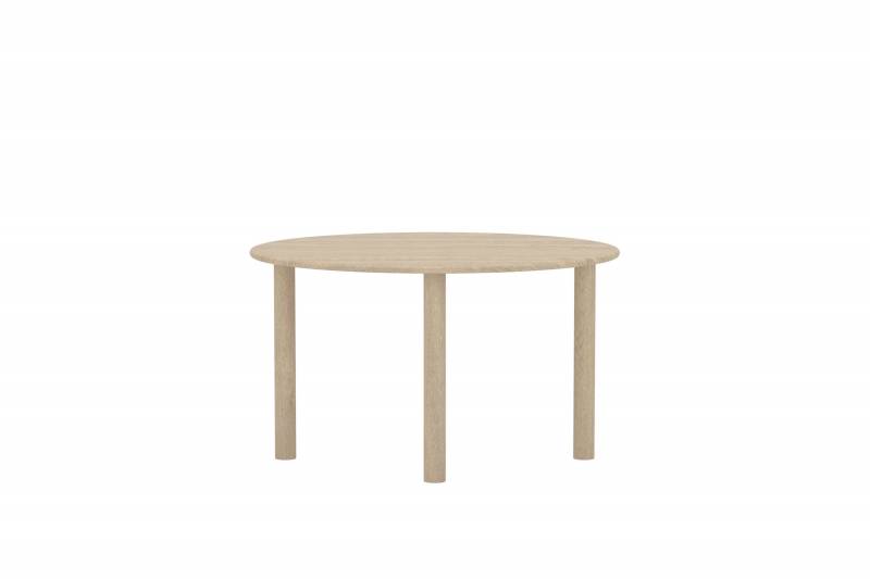 Hilo ovalt spisebord 130x110x75cm MDF natur