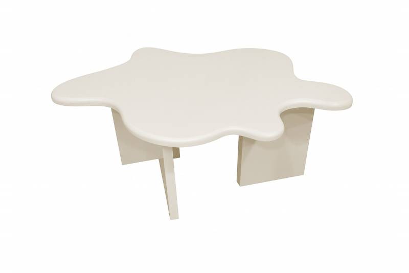 Flower sofabord 115x76x40 cm MDF beige