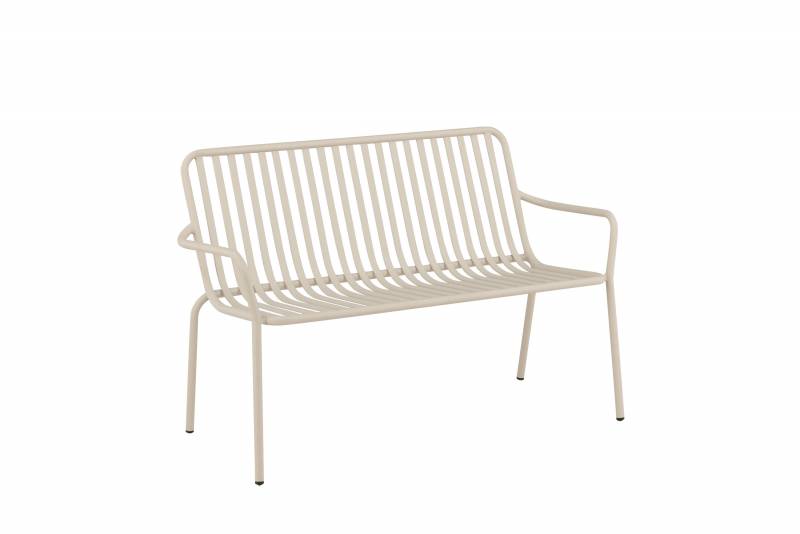 Peking haveb&aelig;nk i aluminium 130x64cm beige