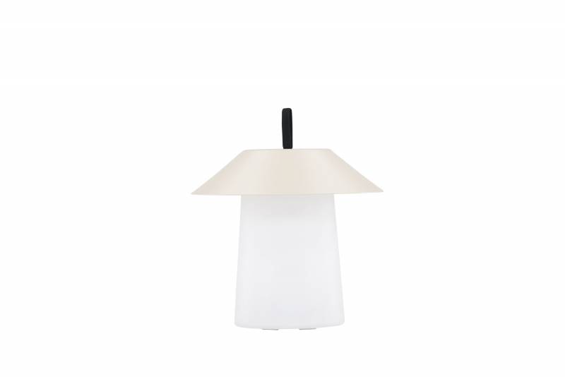 Rubu bordlampe &Oslash;24&times;26 cm &ndash; Beige/hvid