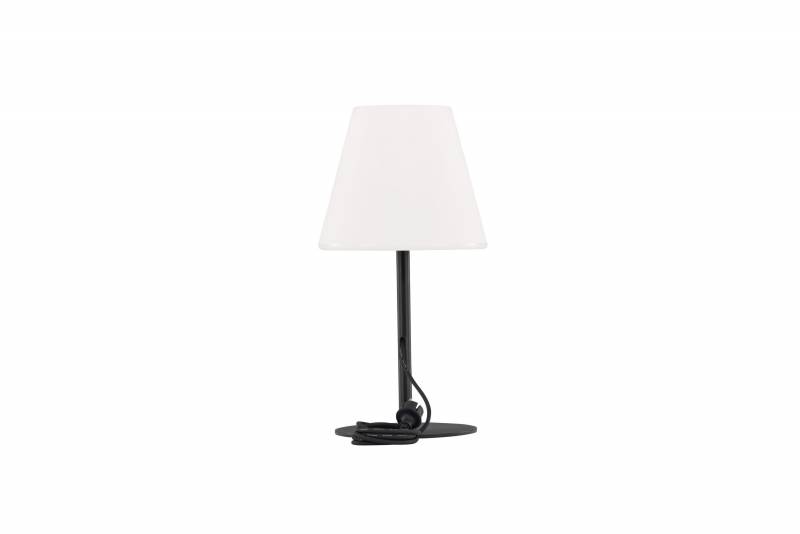 Moris bordlampe &Oslash;28&times;52 cm &ndash; Sort/hvid