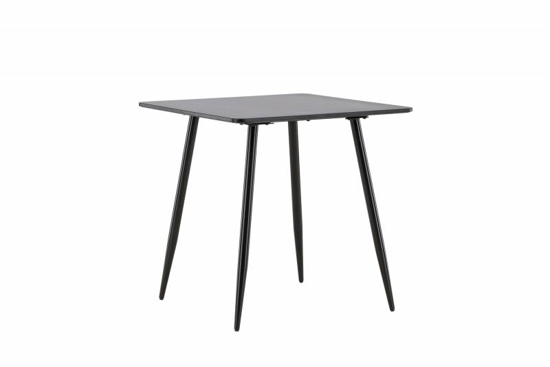 Polar spisebord 75x75 cm sort