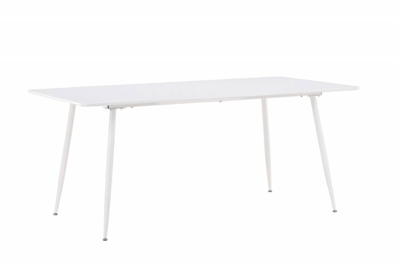 Silar spisebord MDF og st&aring;l 180x90 cm hvid